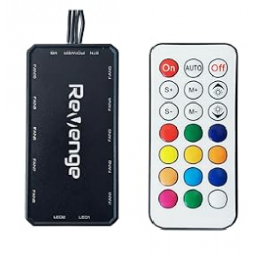 Revenge SmartSync 6 Pin Rgb Kontrolcü Ve Kumanda Seti Denetleyici Tüm 6 Pin Fanlar Ile Uyumludur Remote Kumandalı Fan Kontrol